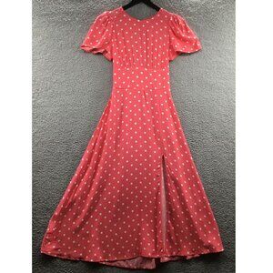 AFRM Polka Dot Maxi Dress Pink‎ XS